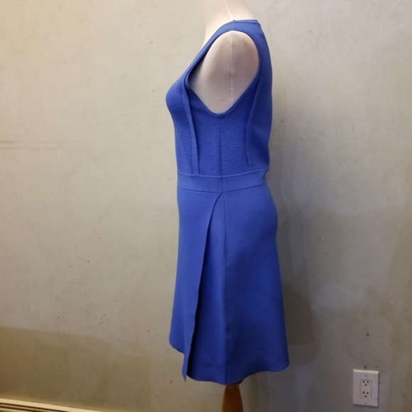 A.L.C blue sweater mini sleeveless dress women's size Medium (149) - Picture 3 of 7